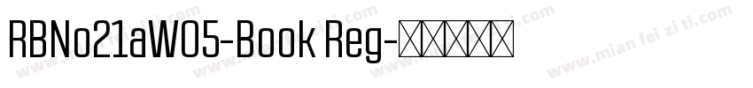 RBNo21aW05-Book Reg字体转换